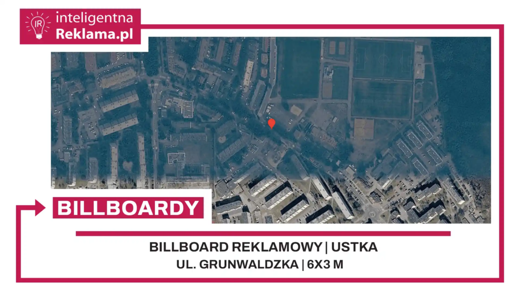 Lokalizacja reklamowa w Ustka przy ul. Grunwaldzka - powierzchnia 18 m²