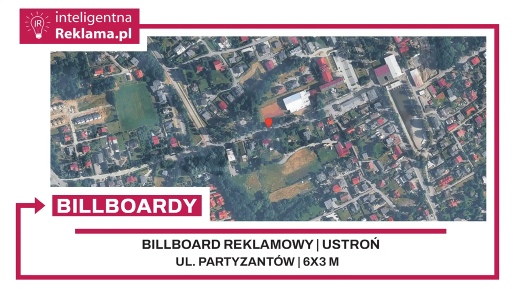 Lokalizacja reklamowa w Ustroń przy ul. ul. Partyzantów - powierzchnia 18 m²
