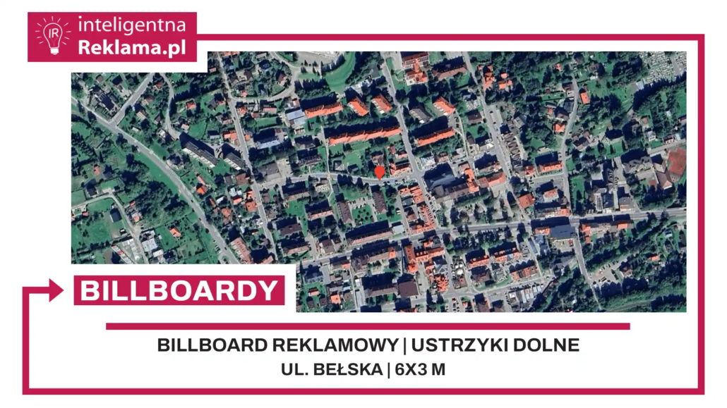 Lokalizacja reklamowa w Ustrzyki Dolne przy ul. Bełska - powierzchnia 18 m²
