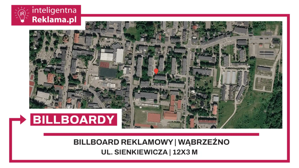 Lokalizacja reklamowa w Wąbrzeźno przy ul. Sienkiewicza - powierzchnia 36 m²