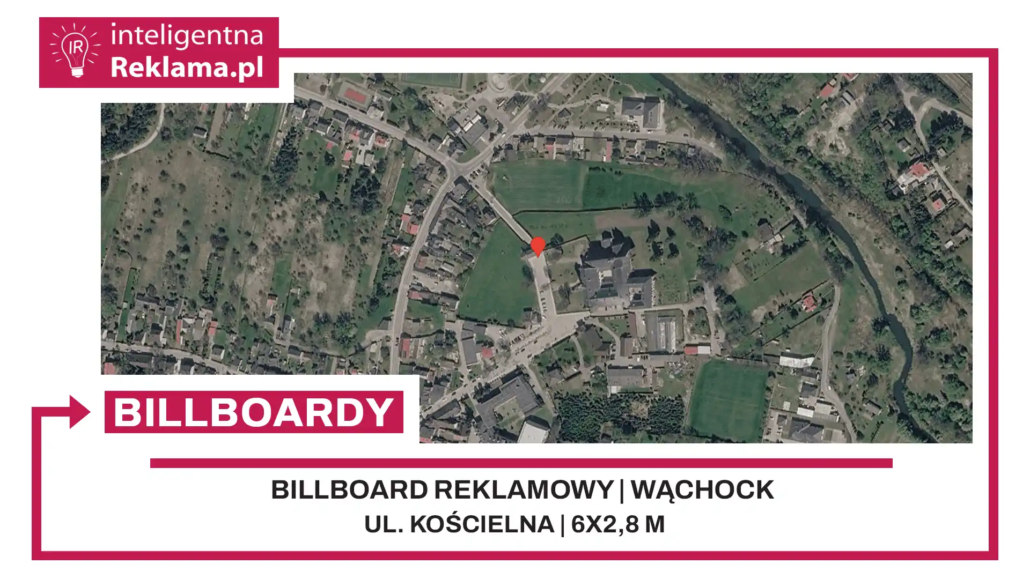 Lokalizacja reklamowa w Wąchock przy ul. Kościelna - powierzchnia 16,8 m²