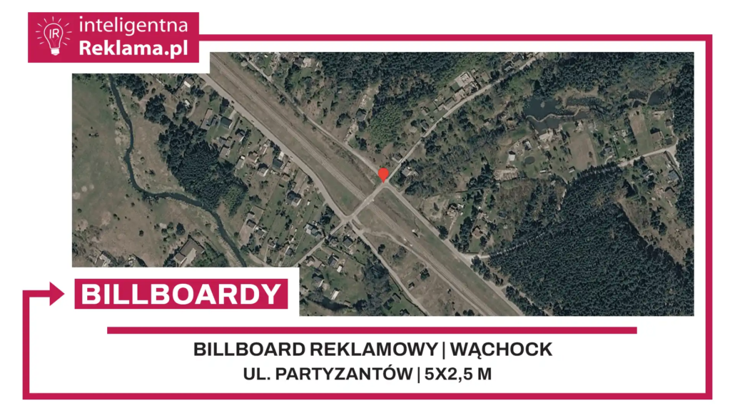 Lokalizacja reklamowa w Wąchock przy ul. Partyzantów - powierzchnia 12,5 m²