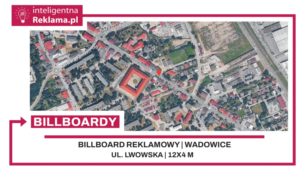 Lokalizacja reklamowa w Wadowice przy ul. Lwowska - powierzchnia 48 m²
