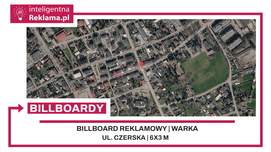 Lokalizacja reklamowa w Warka przy ul. Czerska - powierzchnia 18 m²