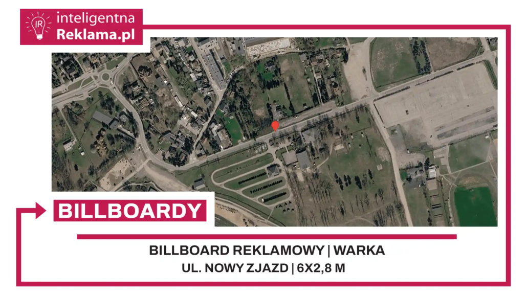 Lokalizacja reklamowa w Warka przy ul. Nowy Zjazd - powierzchnia 16,8 m²