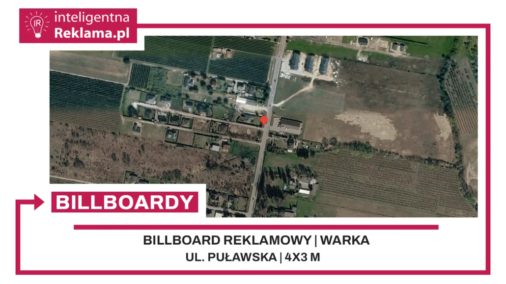 Lokalizacja reklamowa w Warka przy ul. ul. Puławska - powierzchnia 12 m²