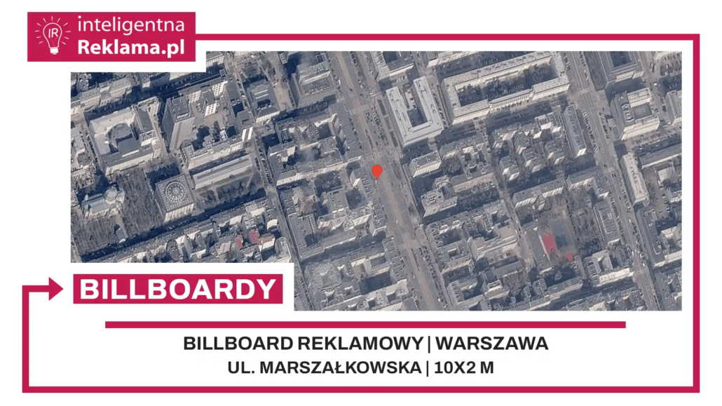 Lokalizacja reklamowa w Warszawa przy ul. Marszałkowska - powierzchnia 20 m²