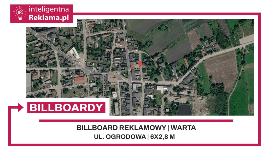 Lokalizacja reklamowa w Warta przy ul. Ogrodowa - powierzchnia 16,8 m²