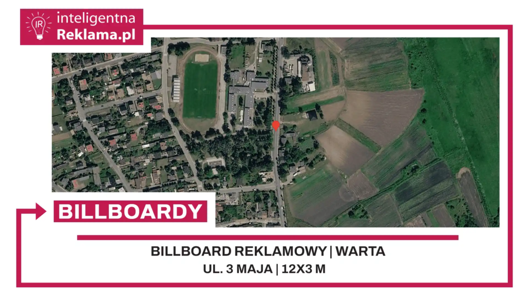 Lokalizacja reklamowa w Warta przy ul. ul. 3 Maja - powierzchnia 36 m²