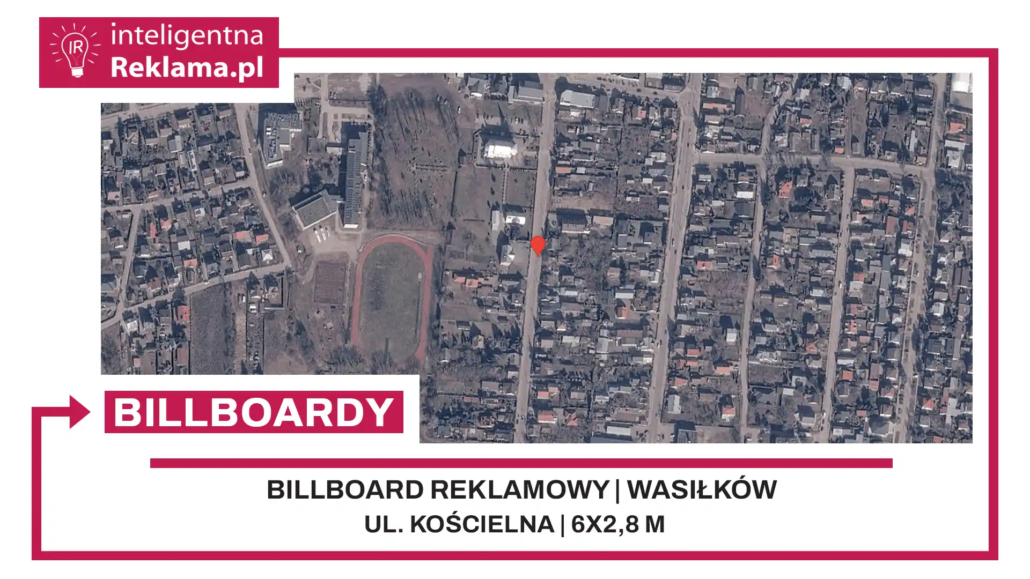 Lokalizacja reklamowa w Wasiłków przy ul. Kościelna - powierzchnia 16,8 m²