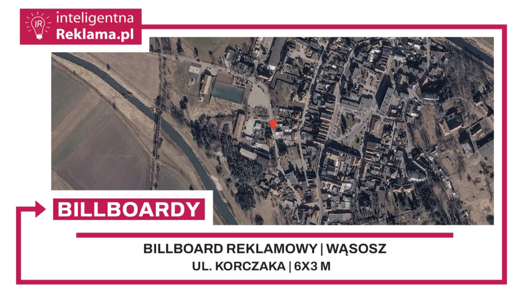 Lokalizacja reklamowa w Wąsosz przy ul. ul. Korczaka - powierzchnia 18 m²
