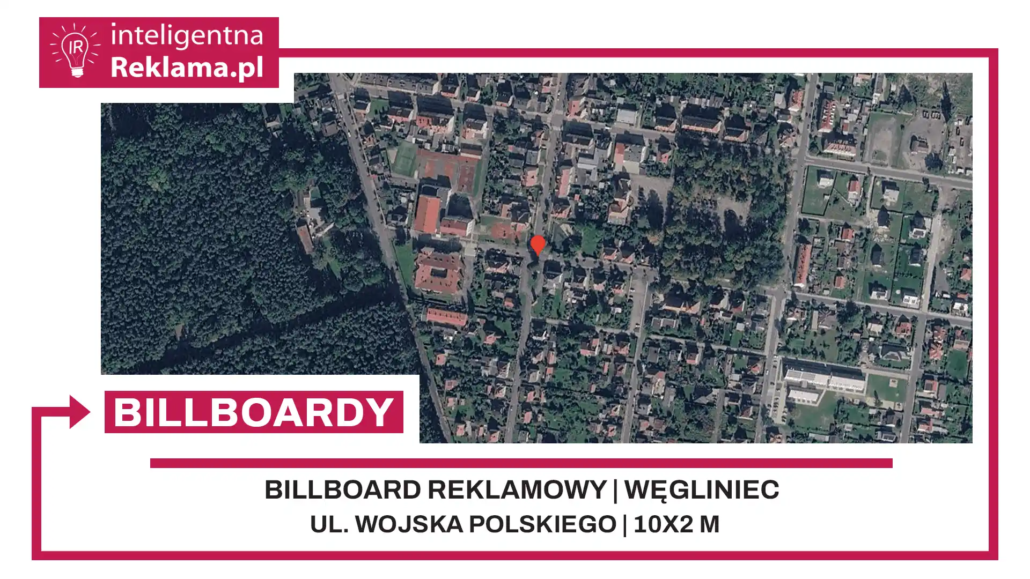 Lokalizacja reklamowa w Węgliniec przy ul. ul. Wojska Polskiego - powierzchnia 20 m²