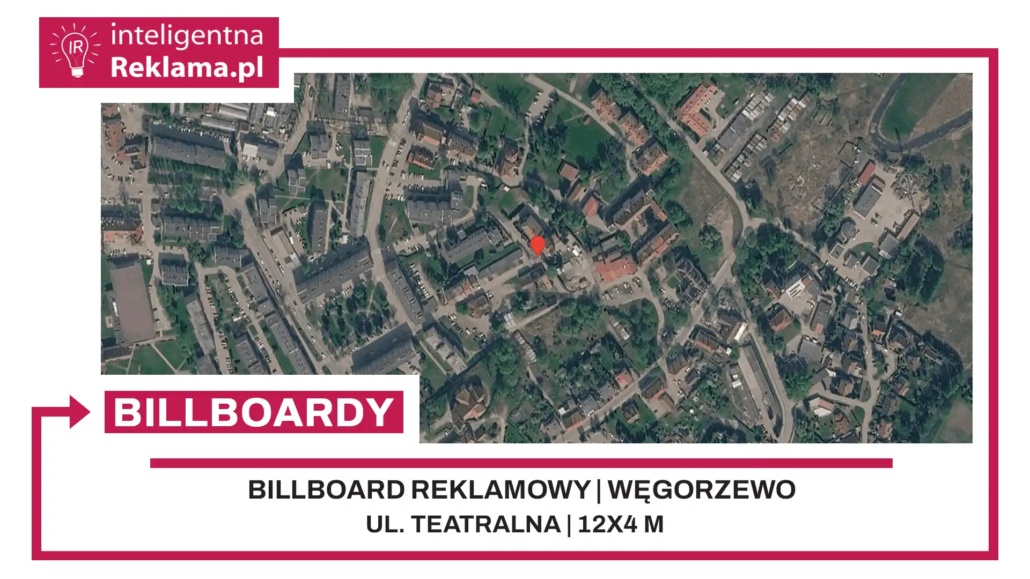 Lokalizacja reklamowa w Węgorzewo przy ul. Teatralna - powierzchnia 48 m²