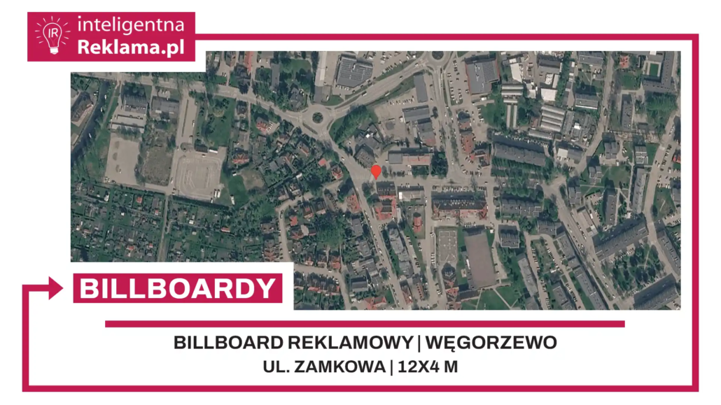 Lokalizacja reklamowa w Węgorzewo przy ul. ul. Zamkowa - powierzchnia 48 m²