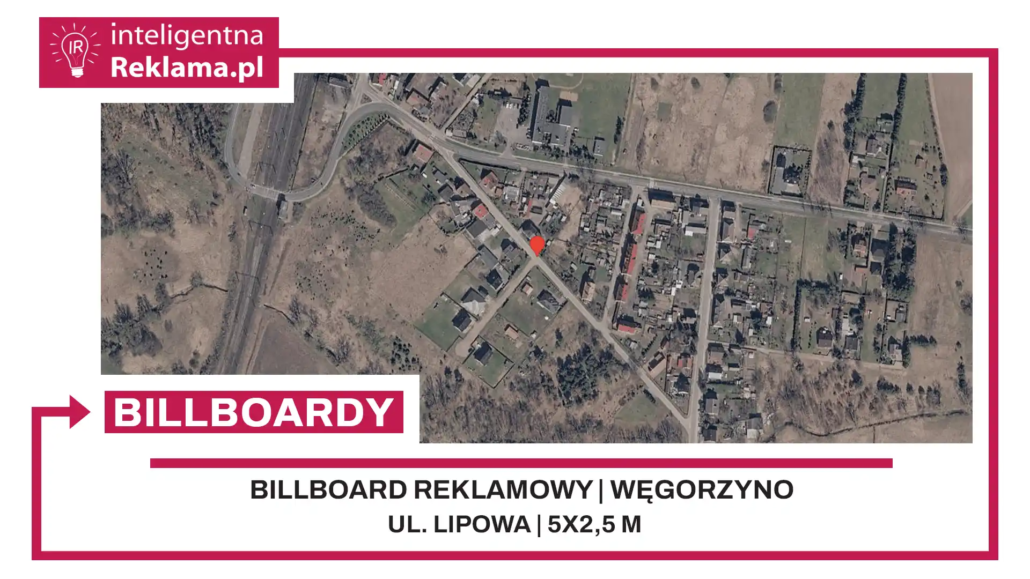 Lokalizacja reklamowa w Węgorzyno przy ul. Lipowa - powierzchnia 12,5 m²