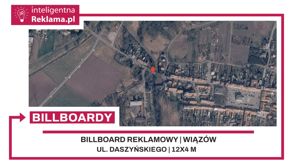 Lokalizacja reklamowa w Wiązów przy ul. Daszyńskiego - powierzchnia 48 m²