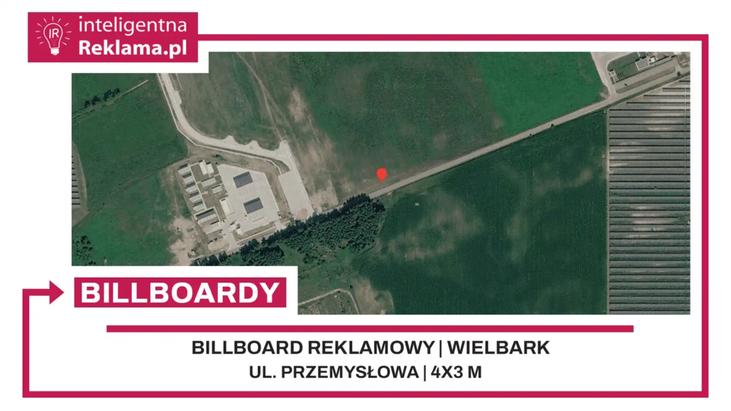 Lokalizacja reklamowa w Wielbark przy ul. Przemysłowa - powierzchnia 12 m²