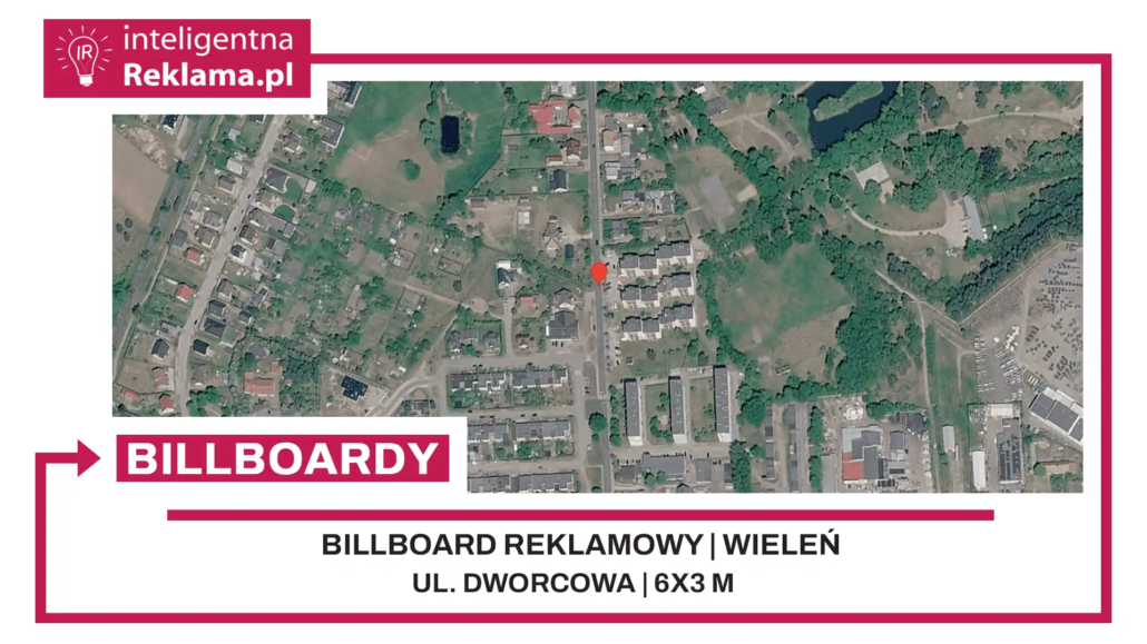 Lokalizacja reklamowa w Wieleń przy ul. Dworcowa - powierzchnia 18 m²