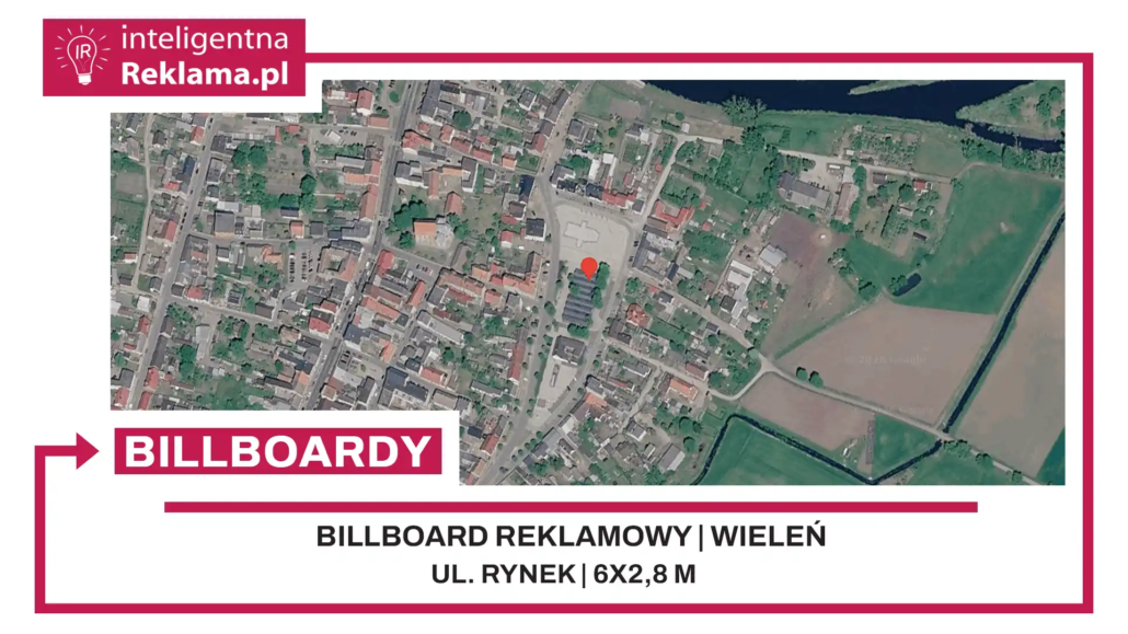Lokalizacja reklamowa w Wieleń przy ul. Rynek - powierzchnia 16,8 m²