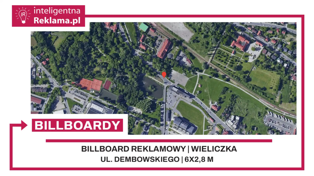 Lokalizacja reklamowa w Wieliczka przy ul. ul. Dembowskiego - powierzchnia 16,8 m²