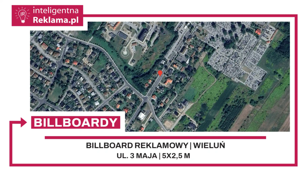 Lokalizacja reklamowa w Wieluń przy ul. 3 maja - powierzchnia 12,5 m²