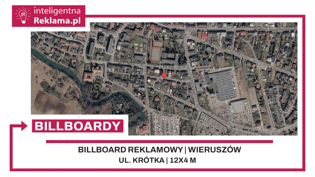 Lokalizacja reklamowa w Wieruszów przy ul. Krótka - powierzchnia 48 m²