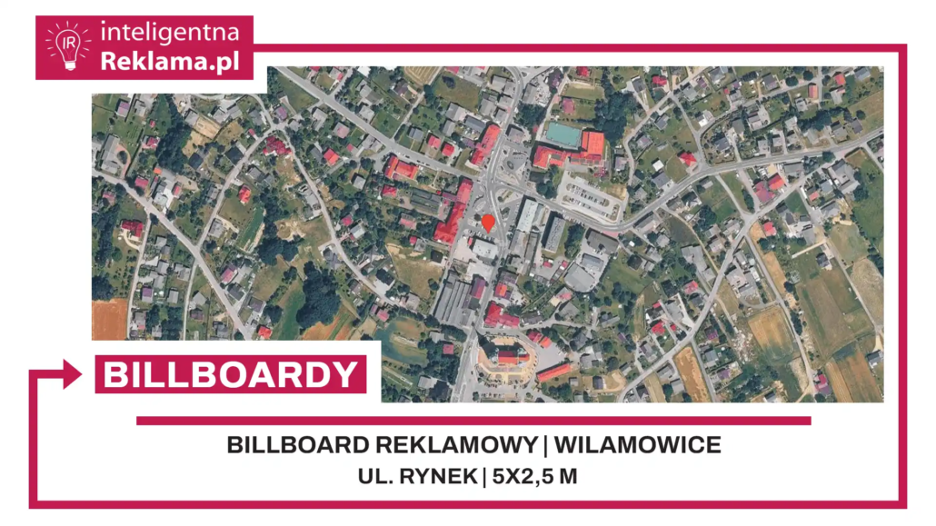 Lokalizacja reklamowa w Wilamowice przy ul. Rynek - powierzchnia 12,5 m²