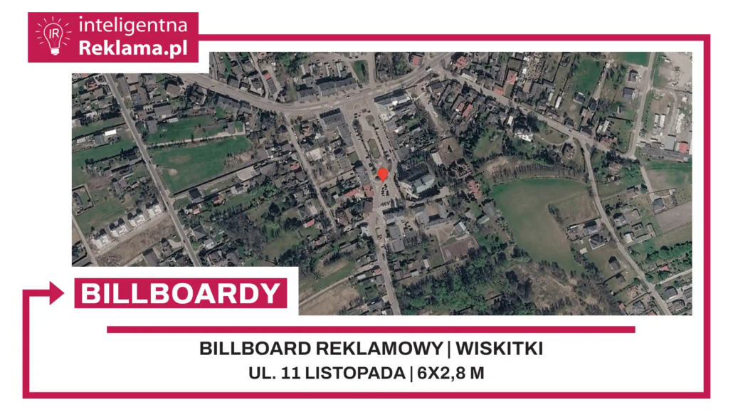 Lokalizacja reklamowa w Wiskitki przy ul. 11 listopada - powierzchnia 16,8 m²