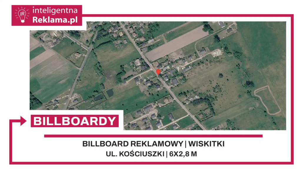 Lokalizacja reklamowa w Wiskitki przy ul. ul. Kościuszki - powierzchnia 16,8 m²