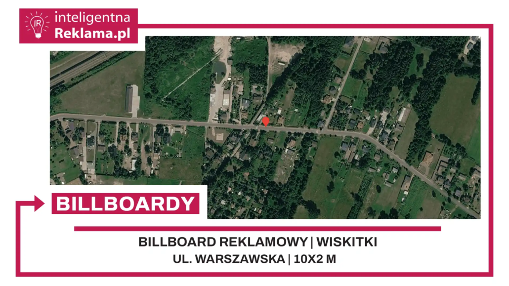 Lokalizacja reklamowa w Wiskitki przy ul. Warszawska - powierzchnia 20 m²