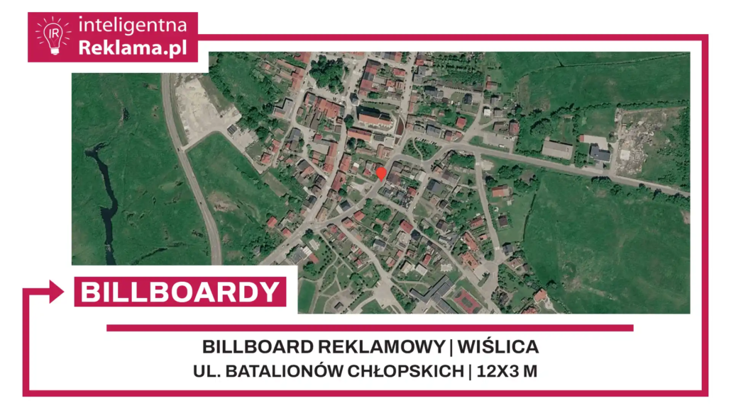 Lokalizacja reklamowa w Wiślica przy ul. ul. Batalionów Chłopskich - powierzchnia 36 m²