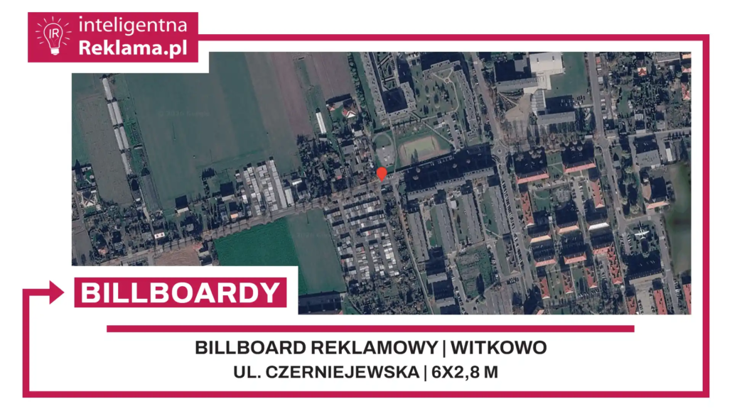 Lokalizacja reklamowa w Witkowo przy ul. Czerniejewska - powierzchnia 16,8 m²