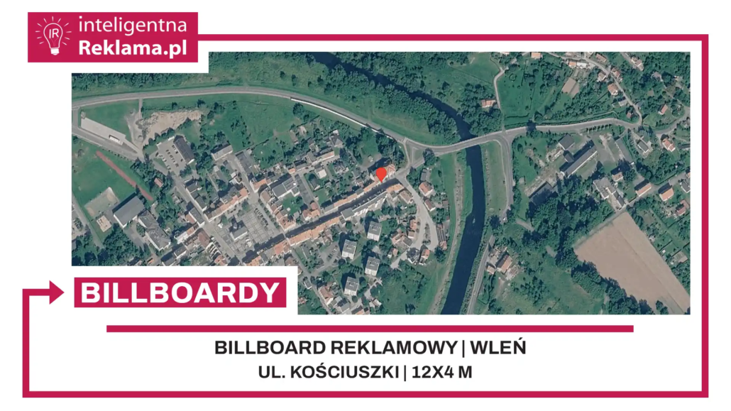 Lokalizacja reklamowa w Wleń przy ul. ul. Kościuszki - powierzchnia 48 m²