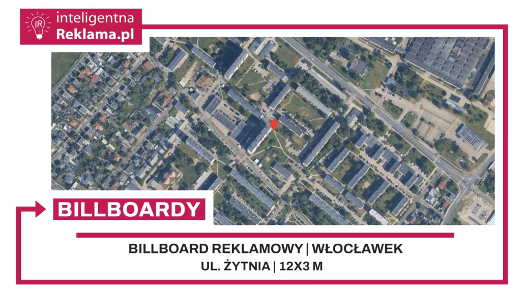 Lokalizacja reklamowa w Włocławek przy ul. Żytnia - powierzchnia 36 m²