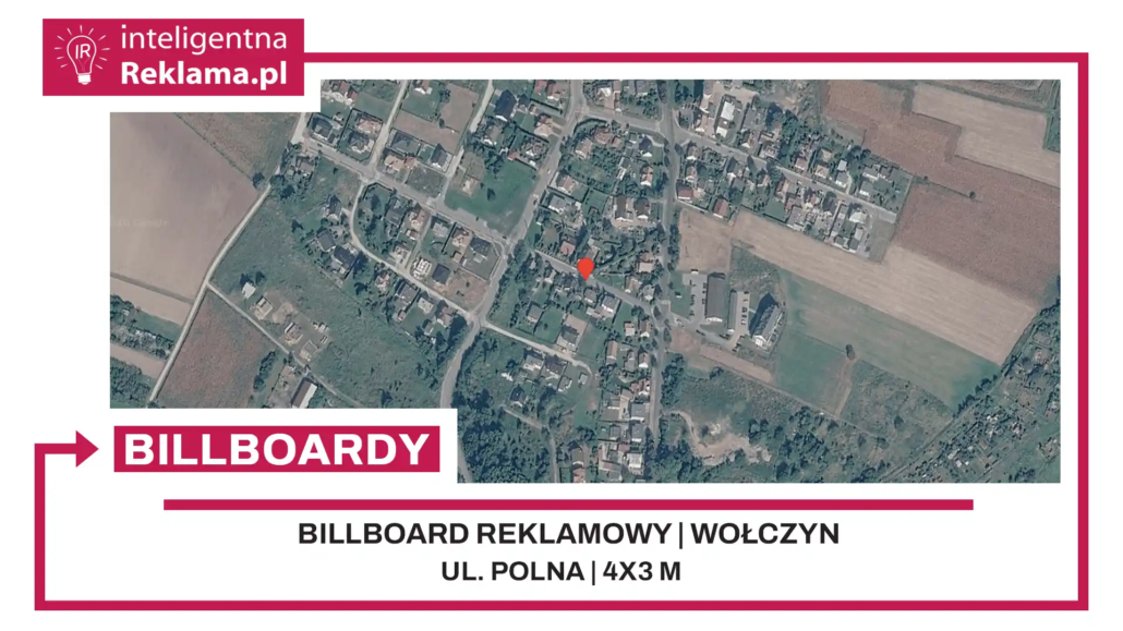 Lokalizacja reklamowa w Wołczyn przy ul. Polna - powierzchnia 12 m²