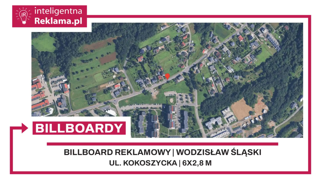 Lokalizacja reklamowa w Wodzisław Śląski przy ul. Kokoszycka - powierzchnia 16,8 m²
