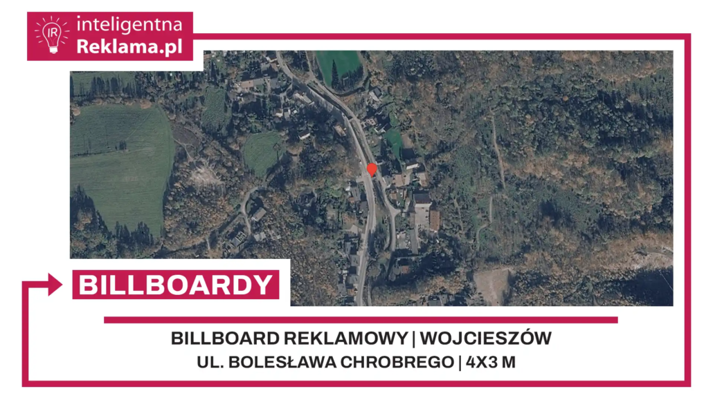Lokalizacja reklamowa w Wojcieszów przy ul. Bolesława Chrobrego - powierzchnia 12 m²