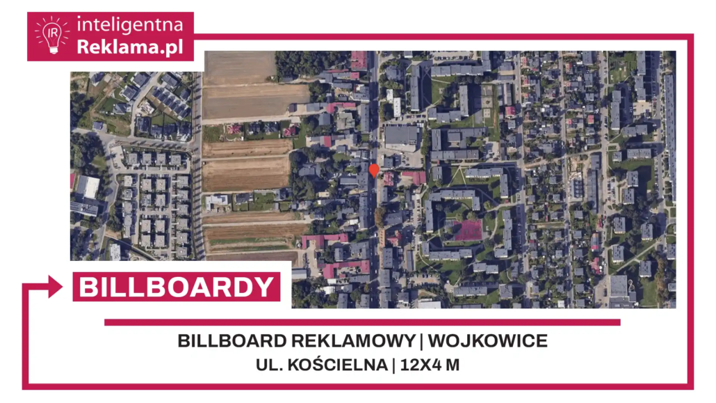 Lokalizacja reklamowa w Wojkowice przy ul. Kościelna - powierzchnia 48 m²
