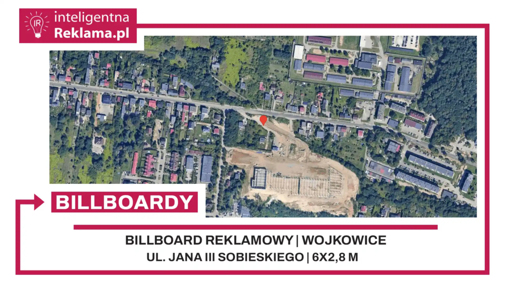 Lokalizacja reklamowa w Wojkowice przy ul. ul. Jana III Sobieskiego - powierzchnia 16,8 m²