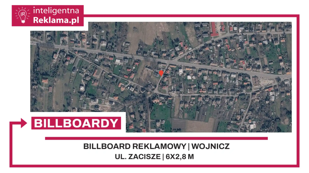 Lokalizacja reklamowa w Wojnicz przy ul. Zacisze - powierzchnia 16,8 m²