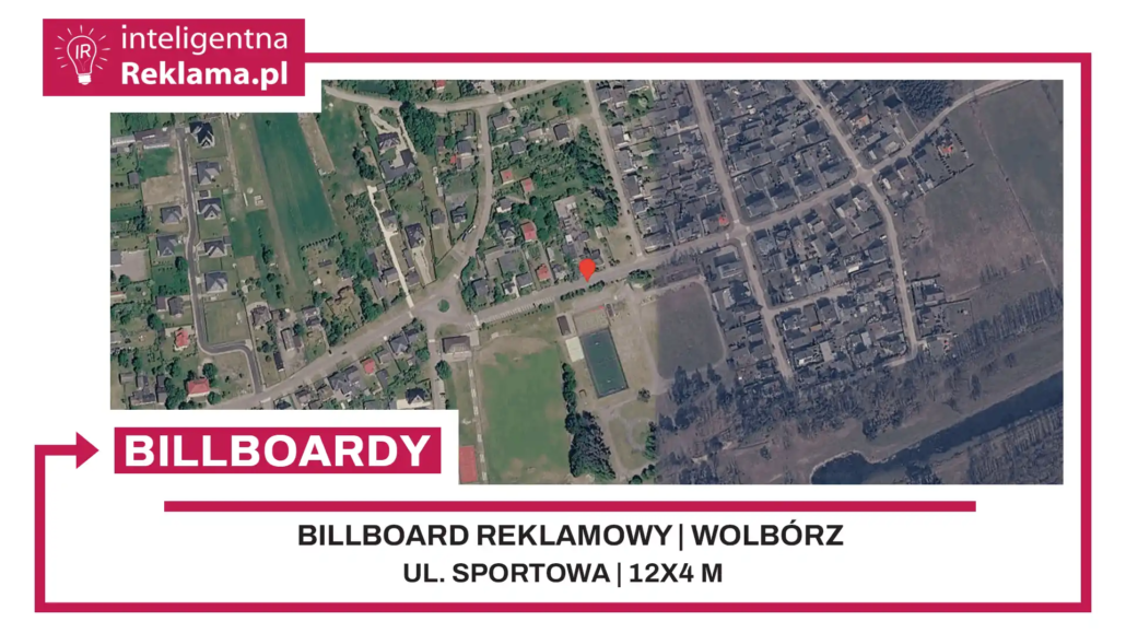 Lokalizacja reklamowa w Wolbórz przy ul. Sportowa - powierzchnia 48 m²