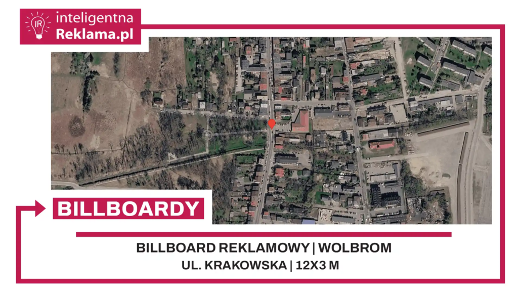 Lokalizacja reklamowa w Wolbrom przy ul. Krakowska - powierzchnia 36 m²
