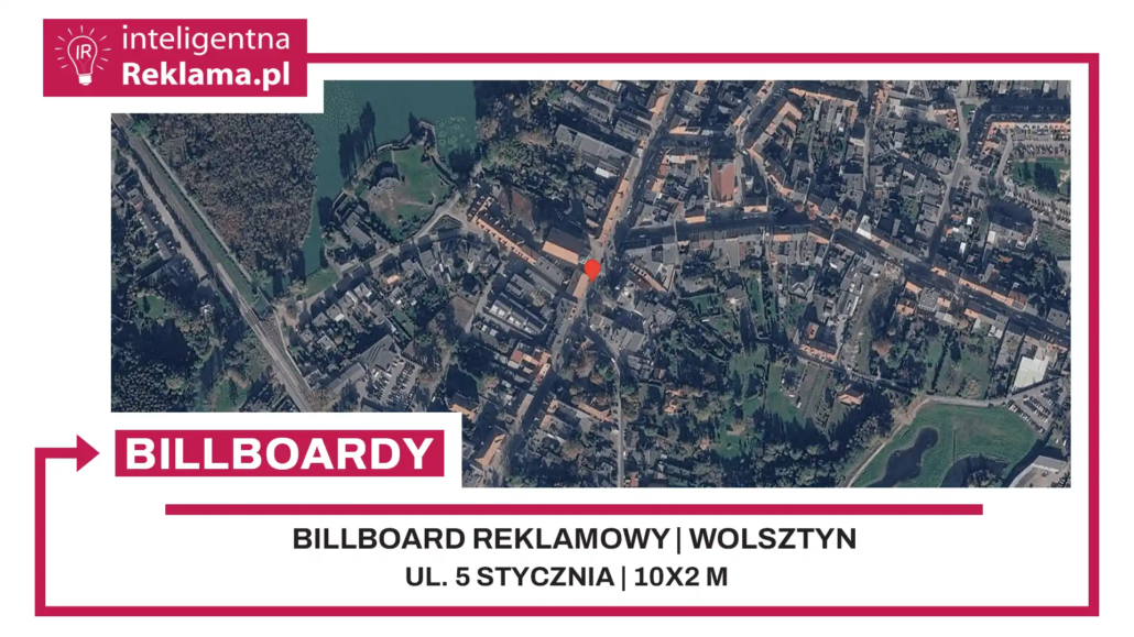 Lokalizacja reklamowa w Wolsztyn przy ul. ul. 5 Stycznia - powierzchnia 20 m²