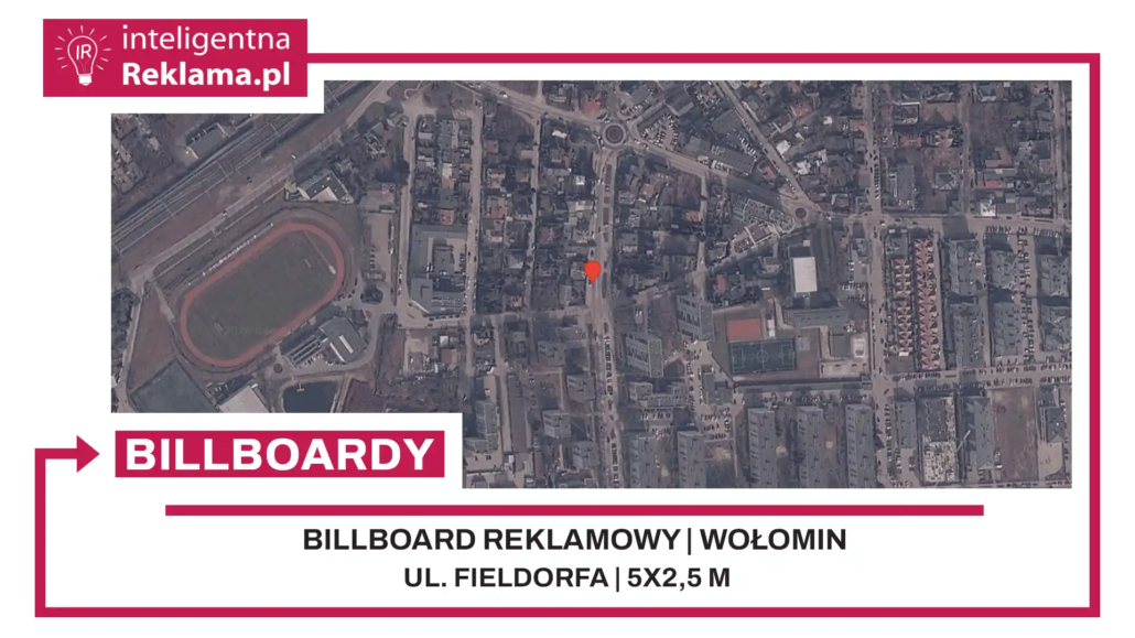 Lokalizacja reklamowa w Wołomin przy ul. Fieldorfa - powierzchnia 12,5 m²