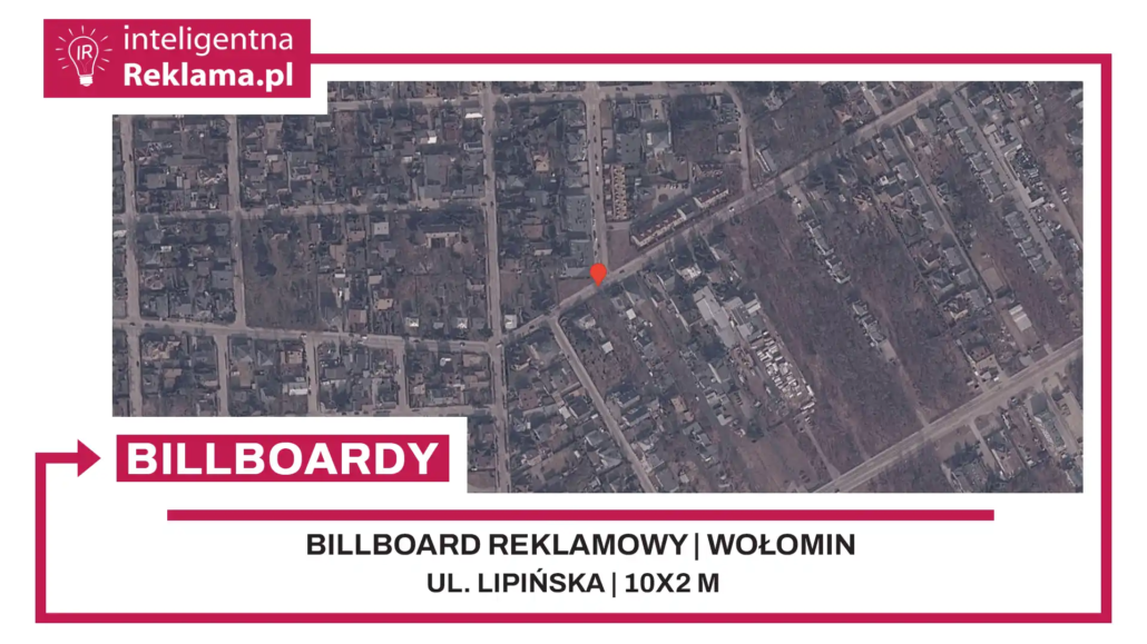 Lokalizacja reklamowa w Wołomin przy ul. Lipińska - powierzchnia 20 m²
