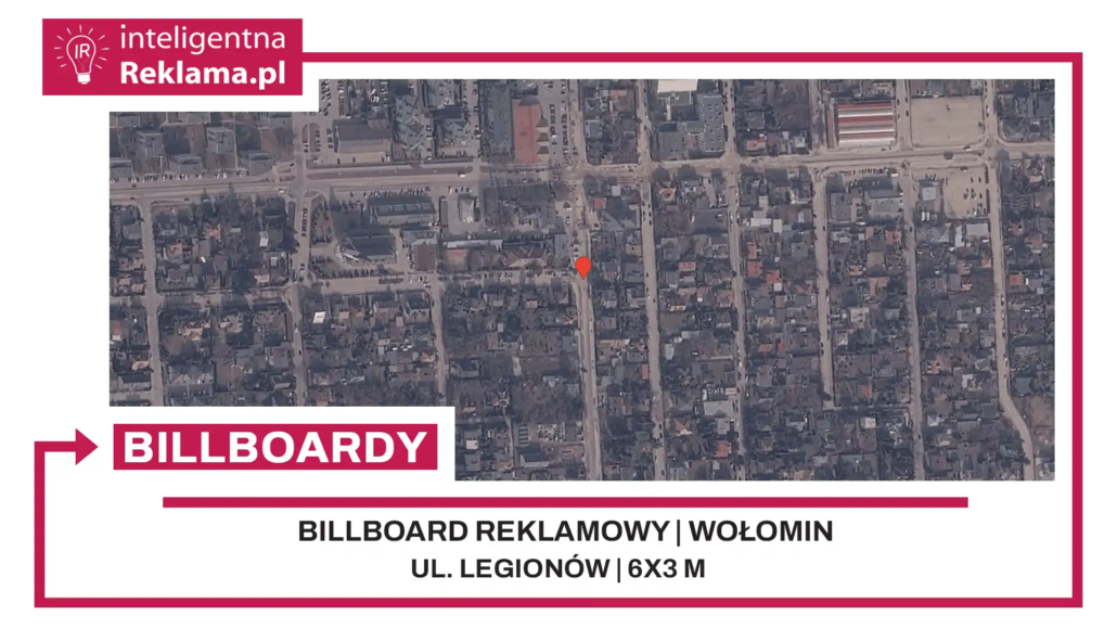 Lokalizacja reklamowa w Wołomin przy ul. ul. Legionów - powierzchnia 18 m²
