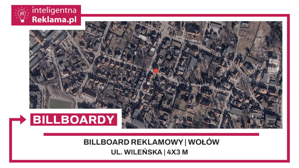 Lokalizacja reklamowa w Wołów przy ul. Wileńska - powierzchnia 12 m²