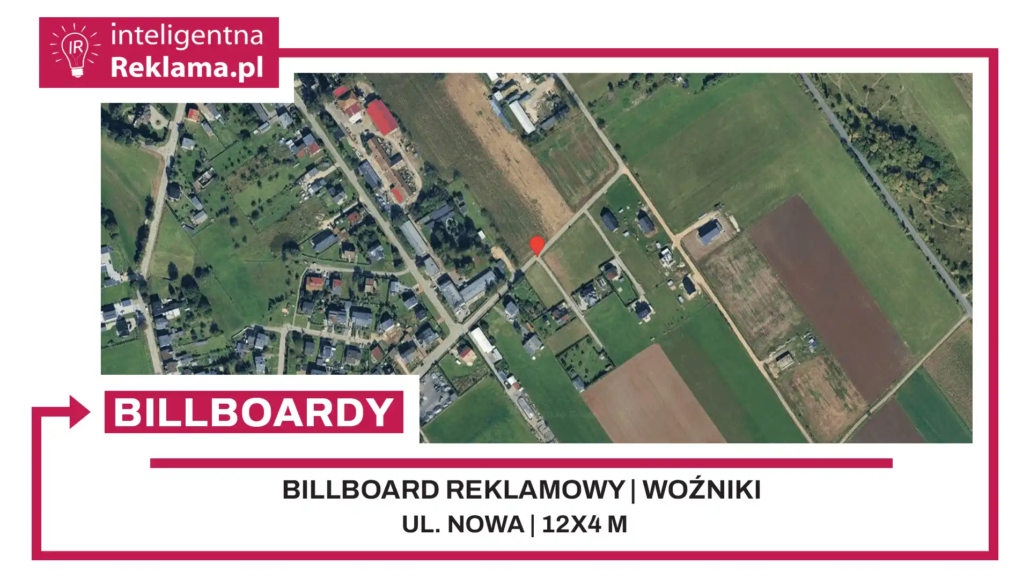 Lokalizacja reklamowa w Woźniki przy ul. Nowa - powierzchnia 48 m²