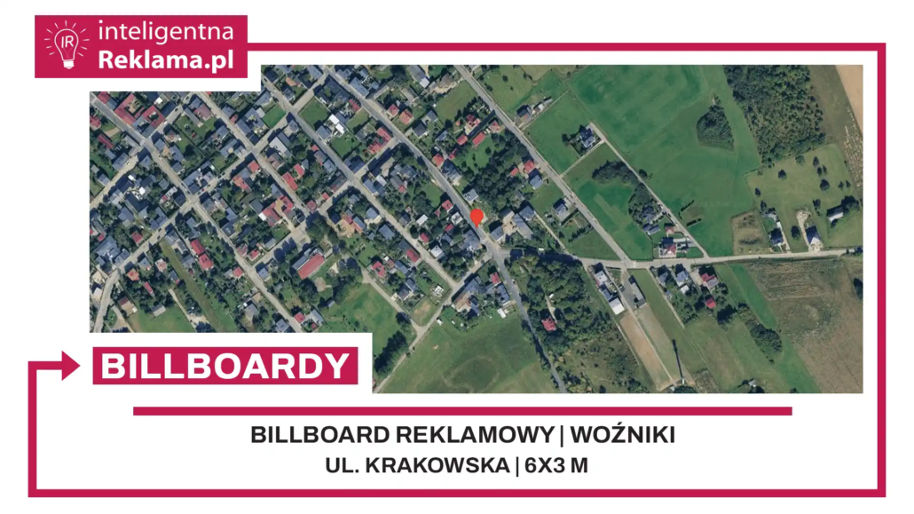 Lokalizacja reklamowa w Woźniki przy ul. ul. Krakowska - powierzchnia 18 m²