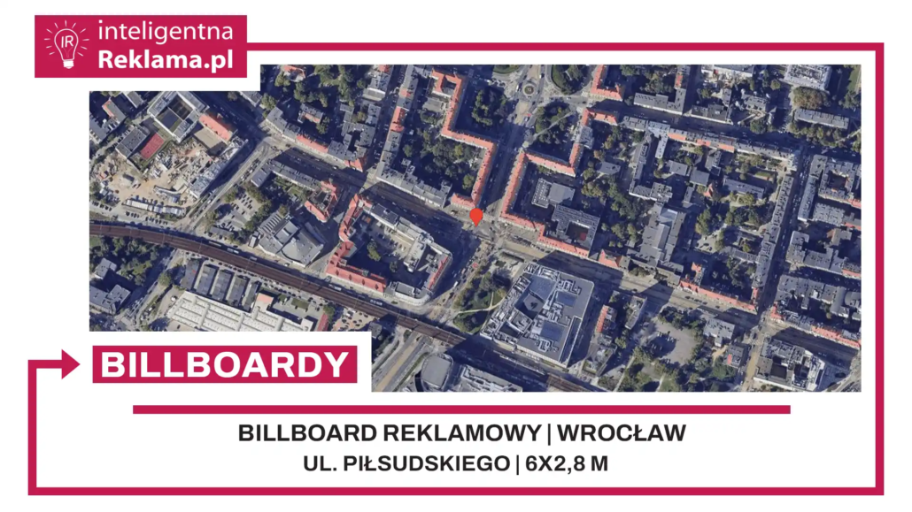 Lokalizacja reklamowa w Wrocław przy ul. Piłsudskiego - powierzchnia 16,8 m²